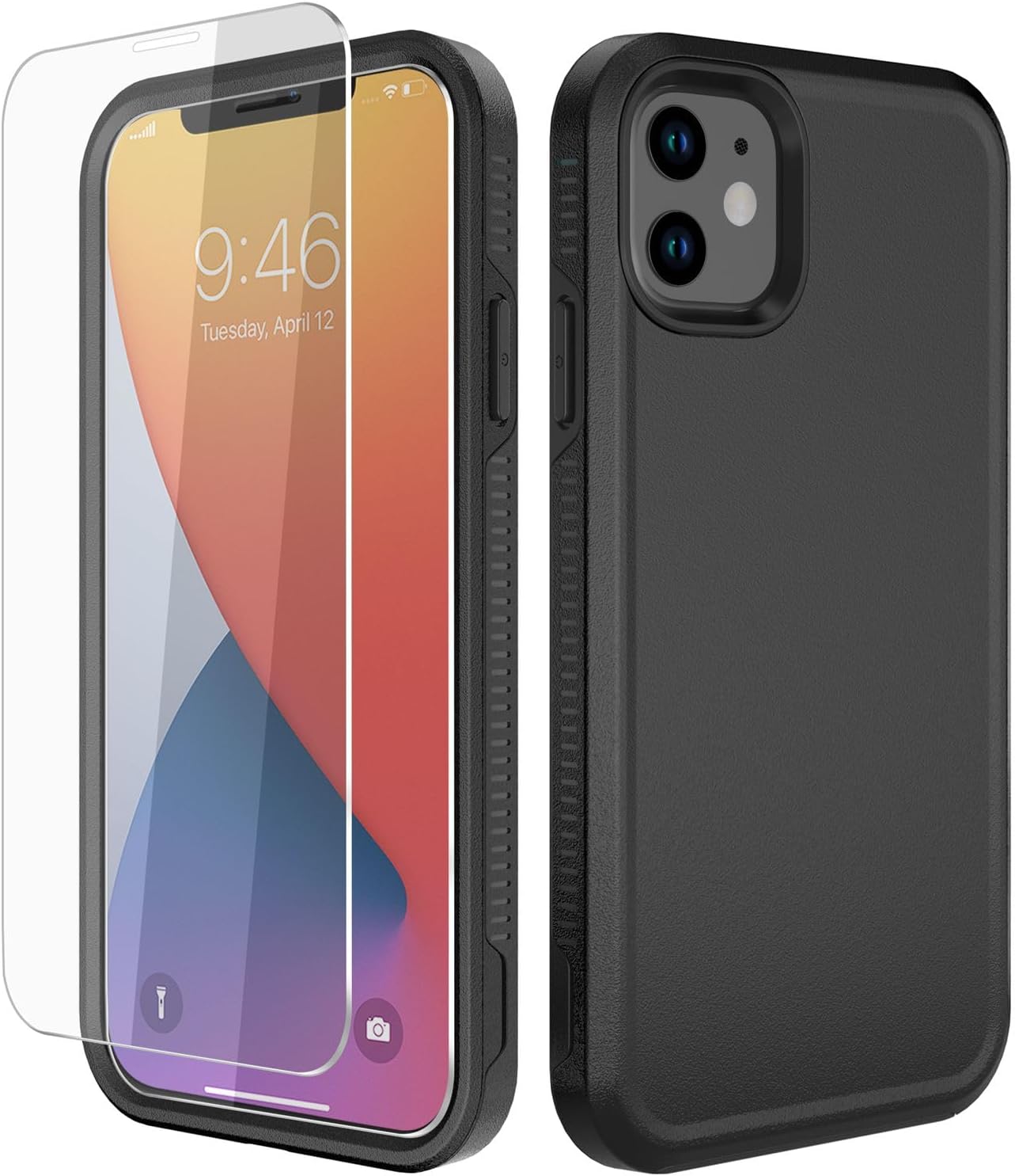 Diverbox for iPhone 11 Case [Shockproof] [Dropproof] [Tempered Glass Screen Prot...