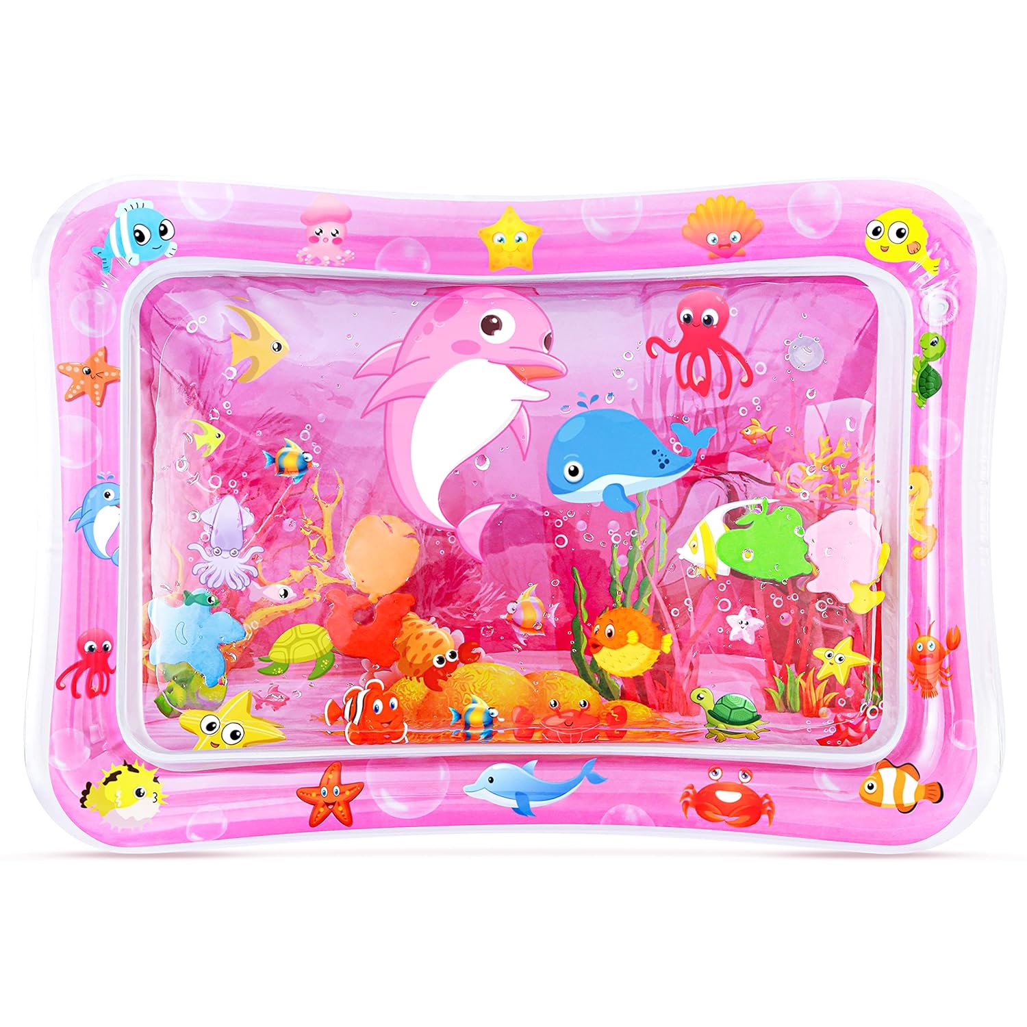 Tummy Time Water Mat for Girl, Baby Girl Toys for 0, 3, 6, 9, 12 Months, Baby Gi...