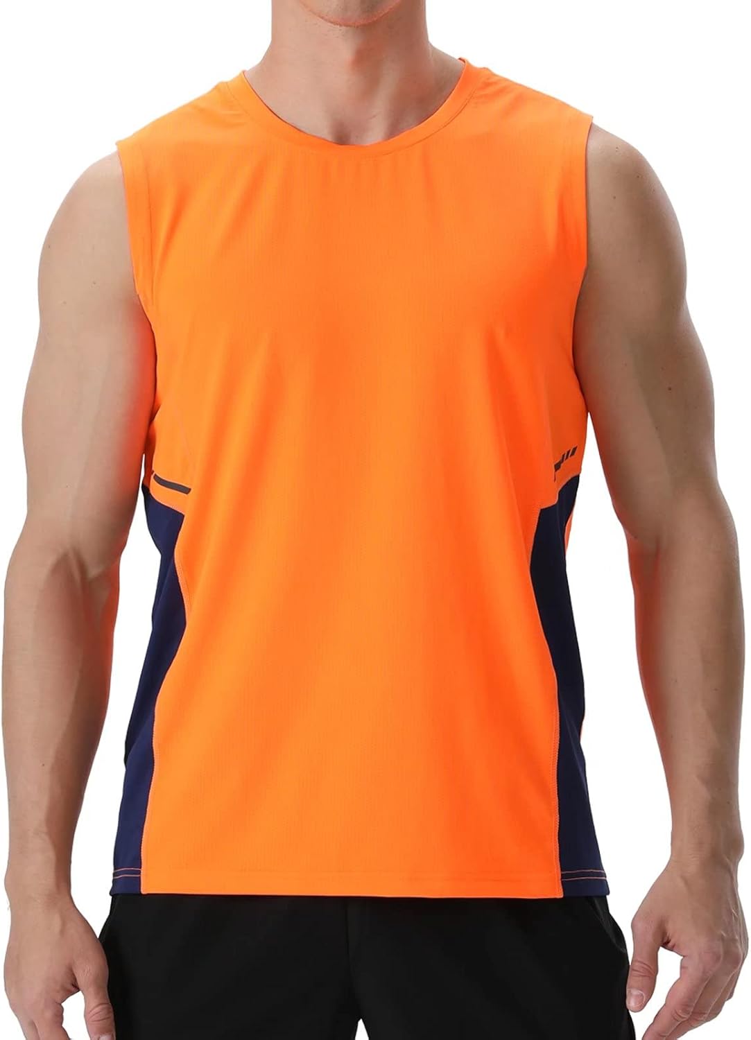 visionreast T Shirts Men Sleeveless Breathable Mens Vest Tank Tops Quick-Dry Ath...