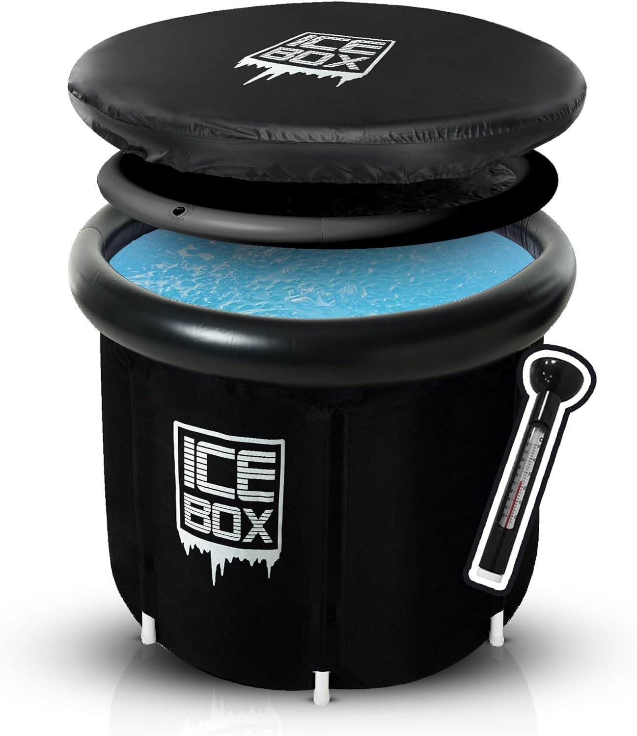 IceBox - Ice Bath Tub Outdoor with Lid: 320L Cold Water Therapy Tub for Recovery...
