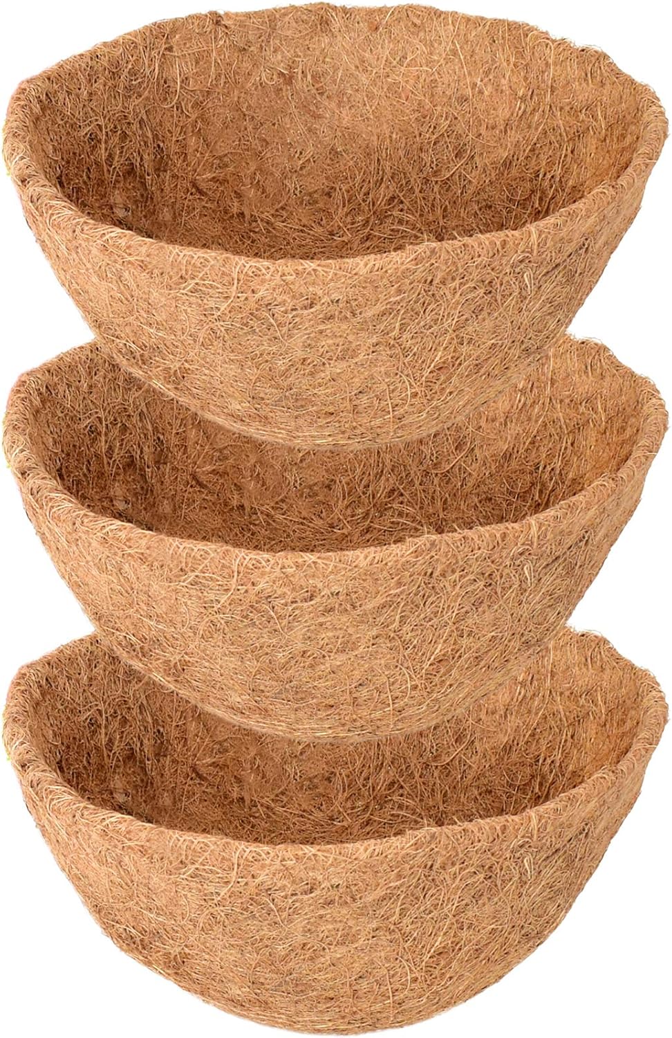 Legigo 3 Pack 14 Inch Hanging Basket Coco Liners Replacement, 100% Natural Round...