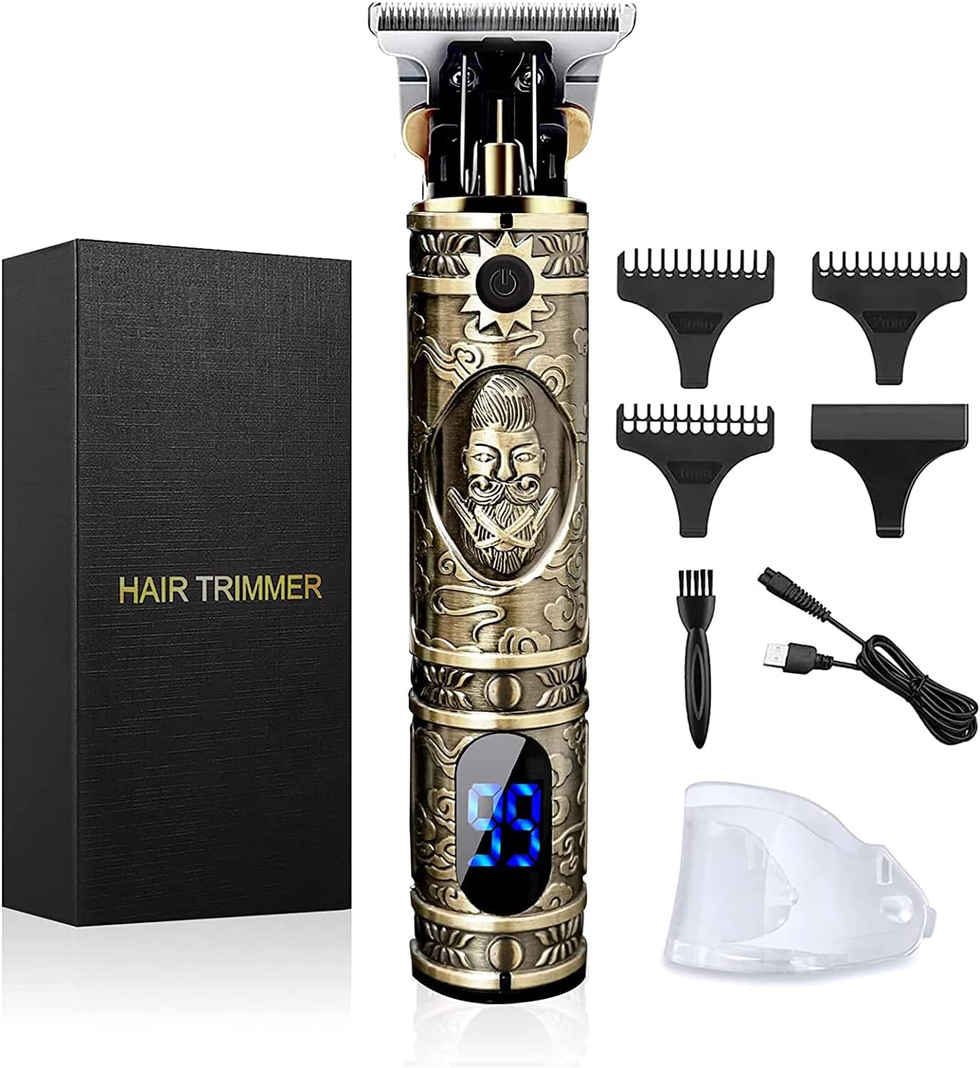 Hair Clippers for Men, Professional Hair Trimmer Zero Gapped T-Blade Trimmer Cor...