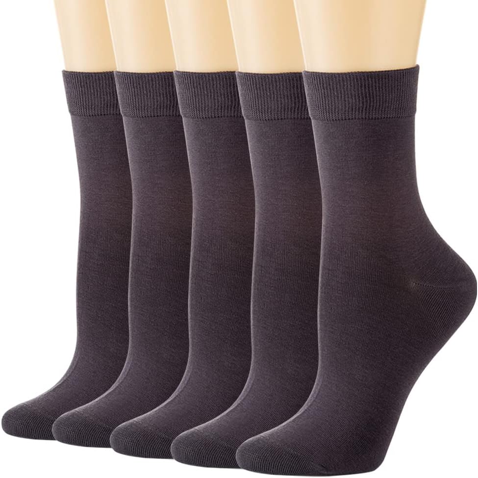 5 Pairs Unisex Crew Socks for Men and Women’s Socks Size 6-9 9-11 Long Socks 5-9...