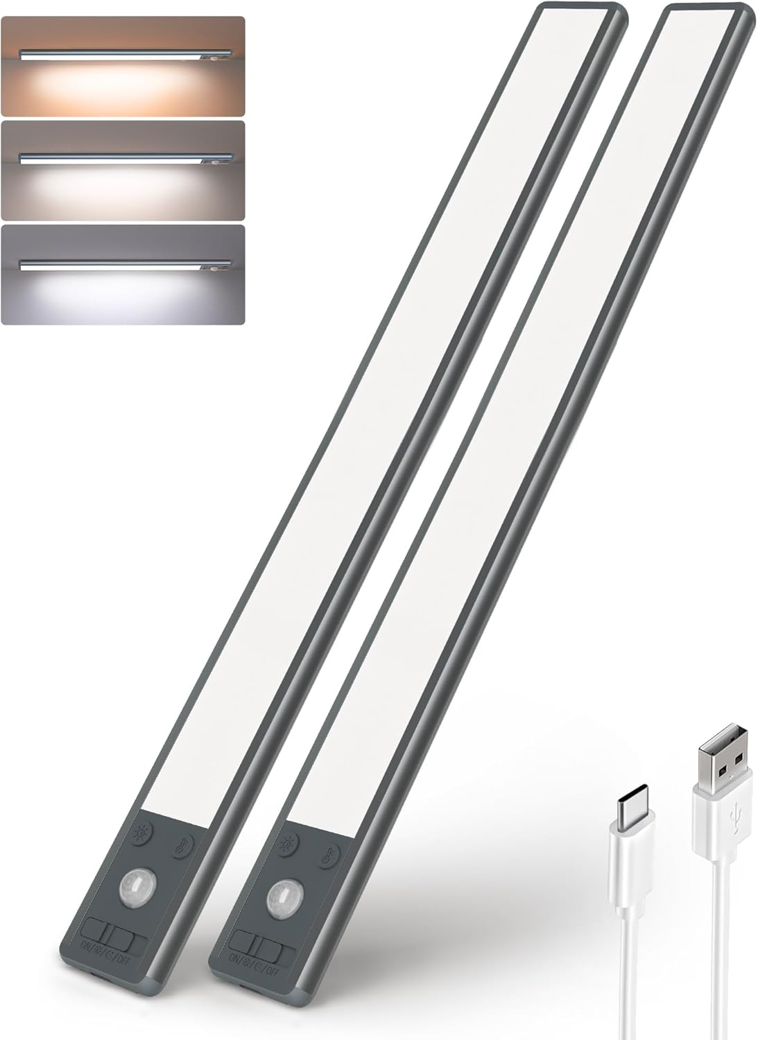 EZVALO Under Cabinet Lights,134 LED Closet Lights Wireless, 3200mAh Rechargeable...