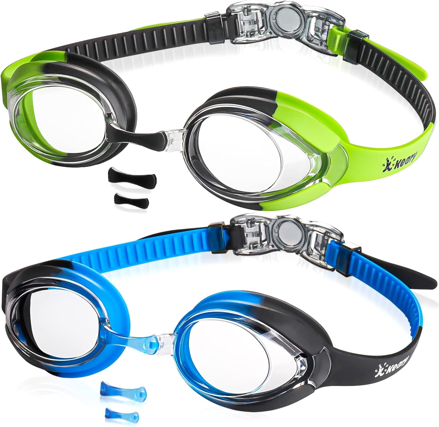 Keary Kids Swim Goggles for Toddler Kids Youth(3-12),Anti-Fog Waterproof Anti-UV...