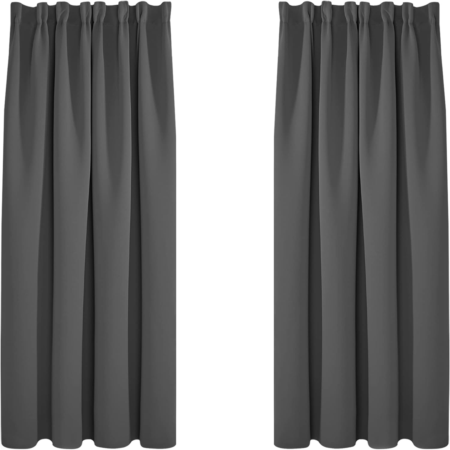 Deconovo Blackout Curtains for Living Room 52 x 63 Inch Thermal Insulated Pencil...