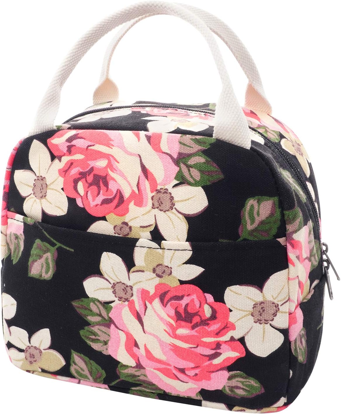 EurCross Work Lunch Bag for Women and Lidies,Trendy and Practical Floral Canvas...