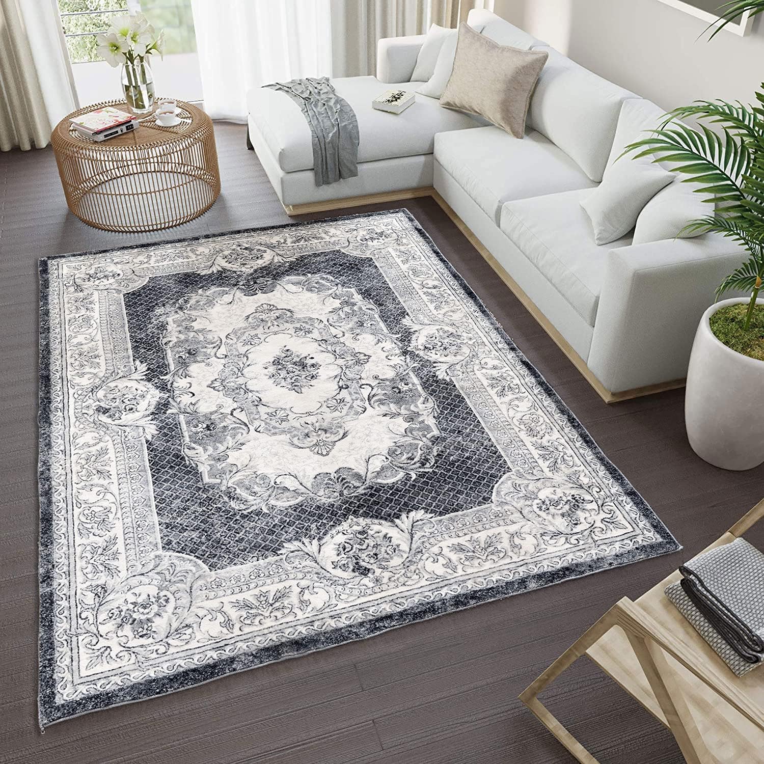 Area Rugs Modern Style Rug Artistic Traditional Unique Carpet Soft Short Pile Li...