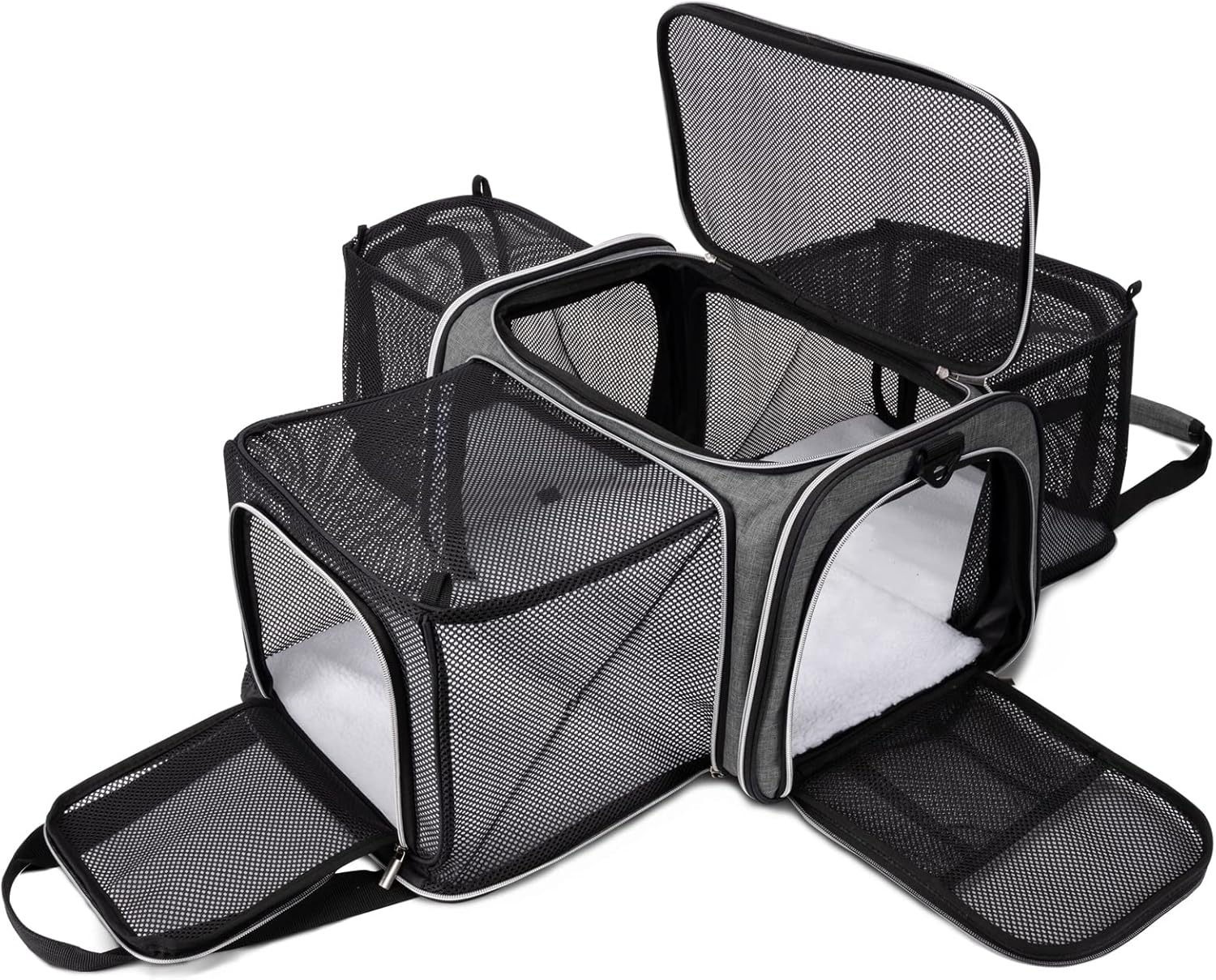BAGLHER Cat Carrier Bag,Airline Approved Pet Carrier Soft Side Pet Travel 5 Side...