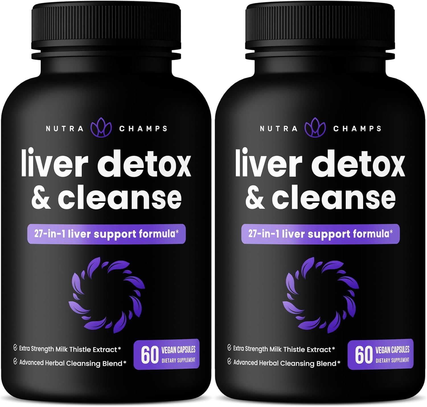 Liver Cleanse Detox & Repair Formula | 20+ Herbs: Milk Thistle Extract with Sily...
