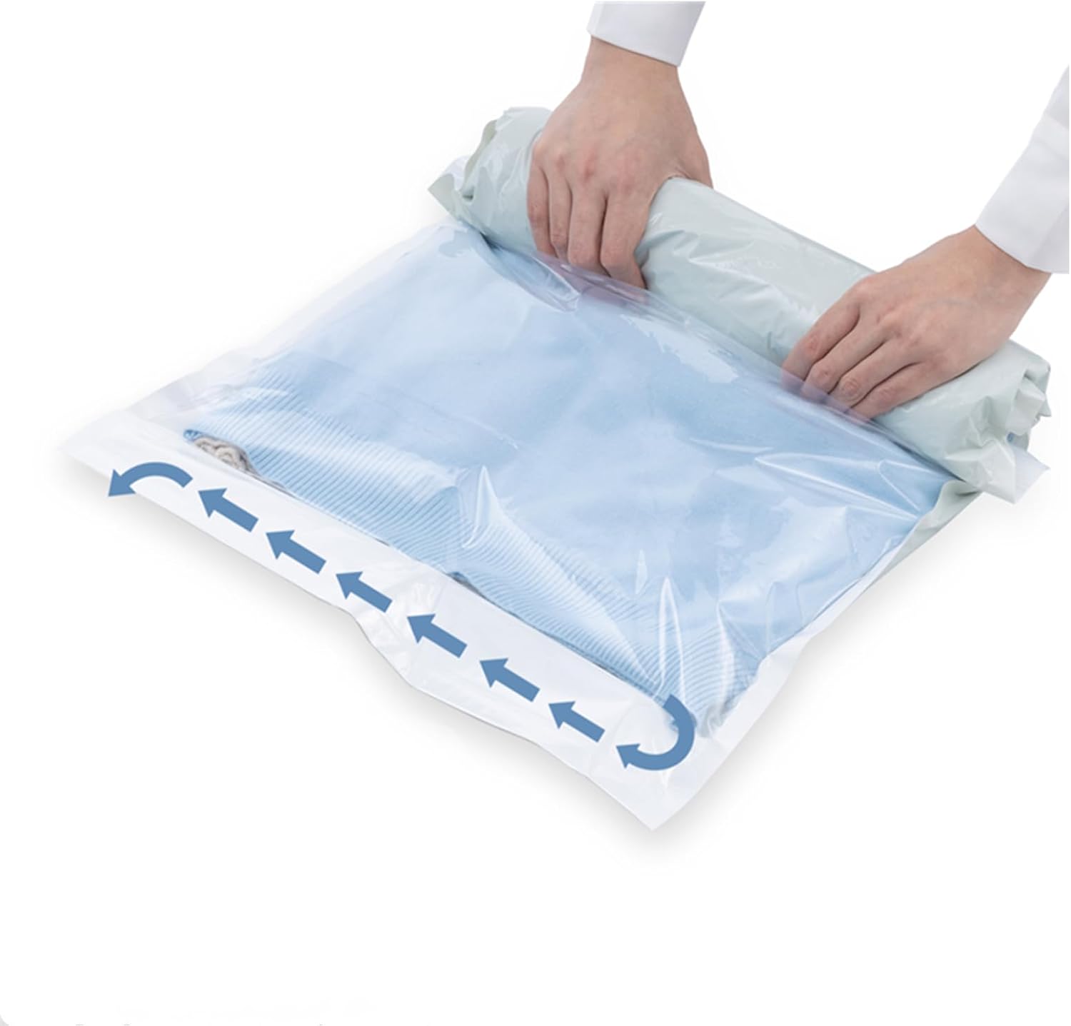 TAILI 12 Pack Travel Compression Bags, Roll Up Space Saver Bags Combo (6 Large,...