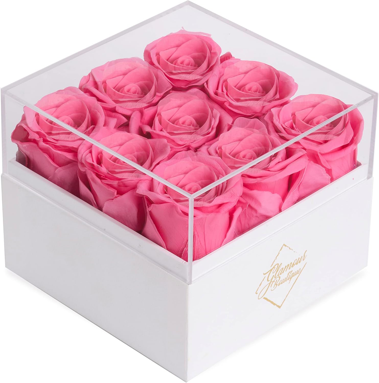 Preserved Roses in a Box - Valentines Day Gifts for Her, Wife & Mom, 9-Piece Ros...
