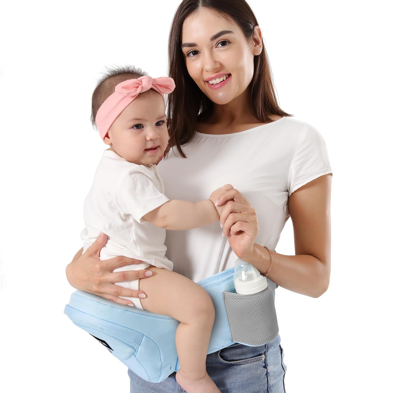 HKAI Baby Hip Carrier, Mom’s Choice Award Winner, Baby Carrier with Adjustable W...