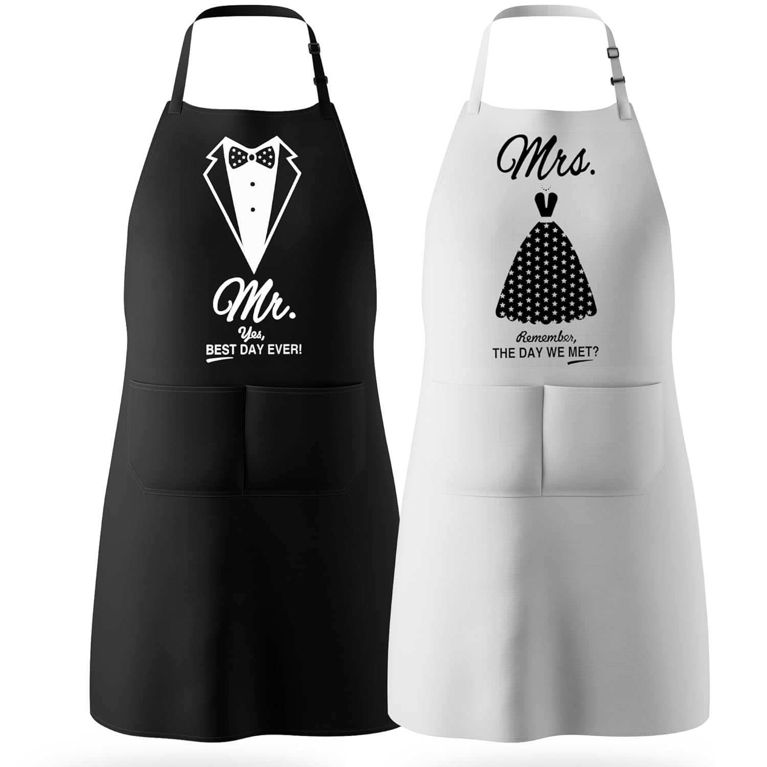 Wedding Gifts Engagement Gifts for Couples Mr and Mrs Aprons for Couples Gifts,...
