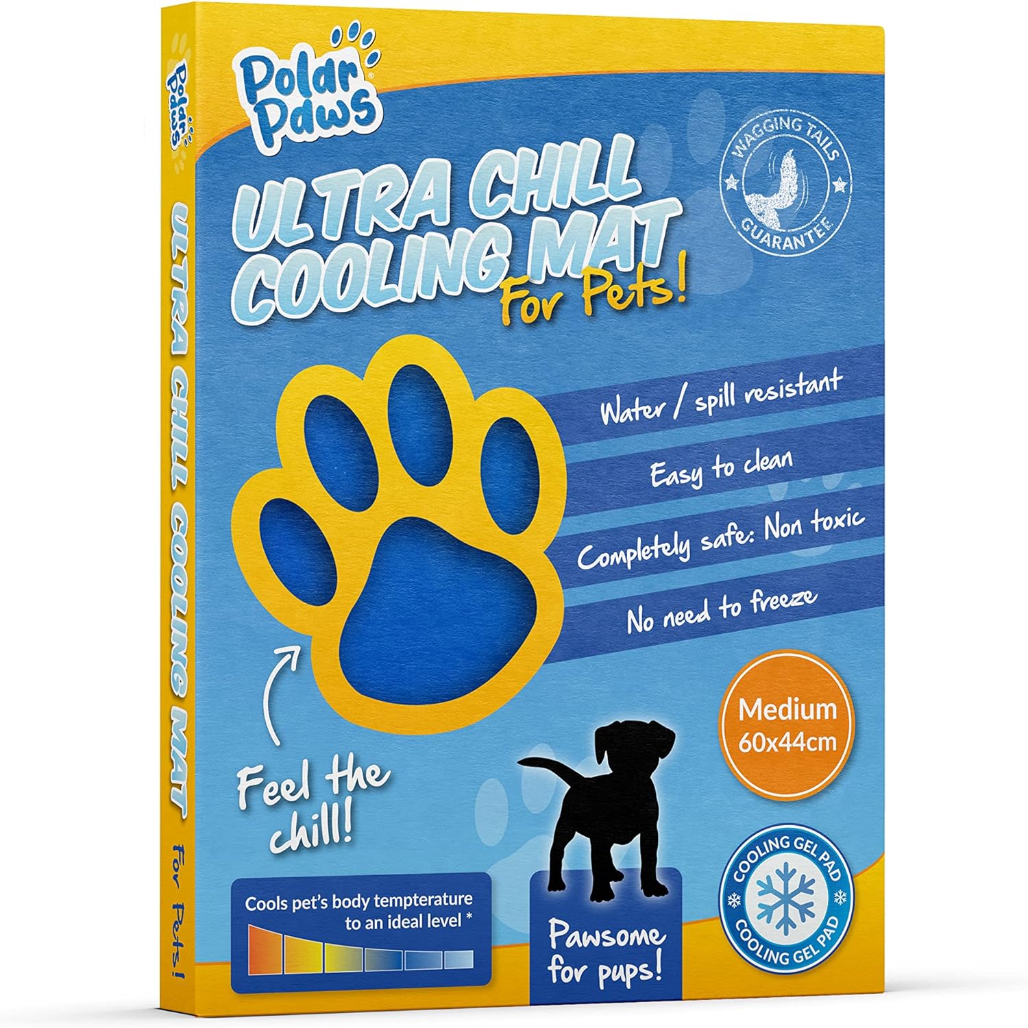 PawPride Dog Cooling Mat - Cooling Mat for Dogs - Pressure-activated Cool Gel Te...
