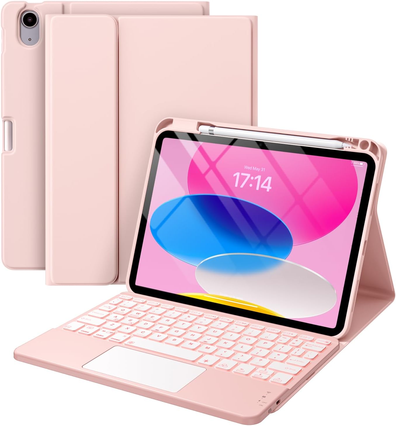 Compatible for iPad 10th Generation Case with Keyboard (10.9", 2022), Keyboard C...