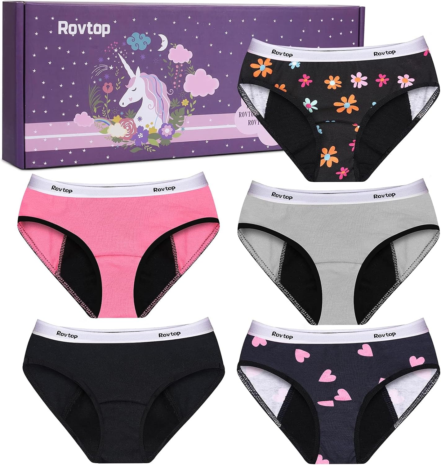 Rovtop Girls Menstrual Period Pants Teenager, Kids...