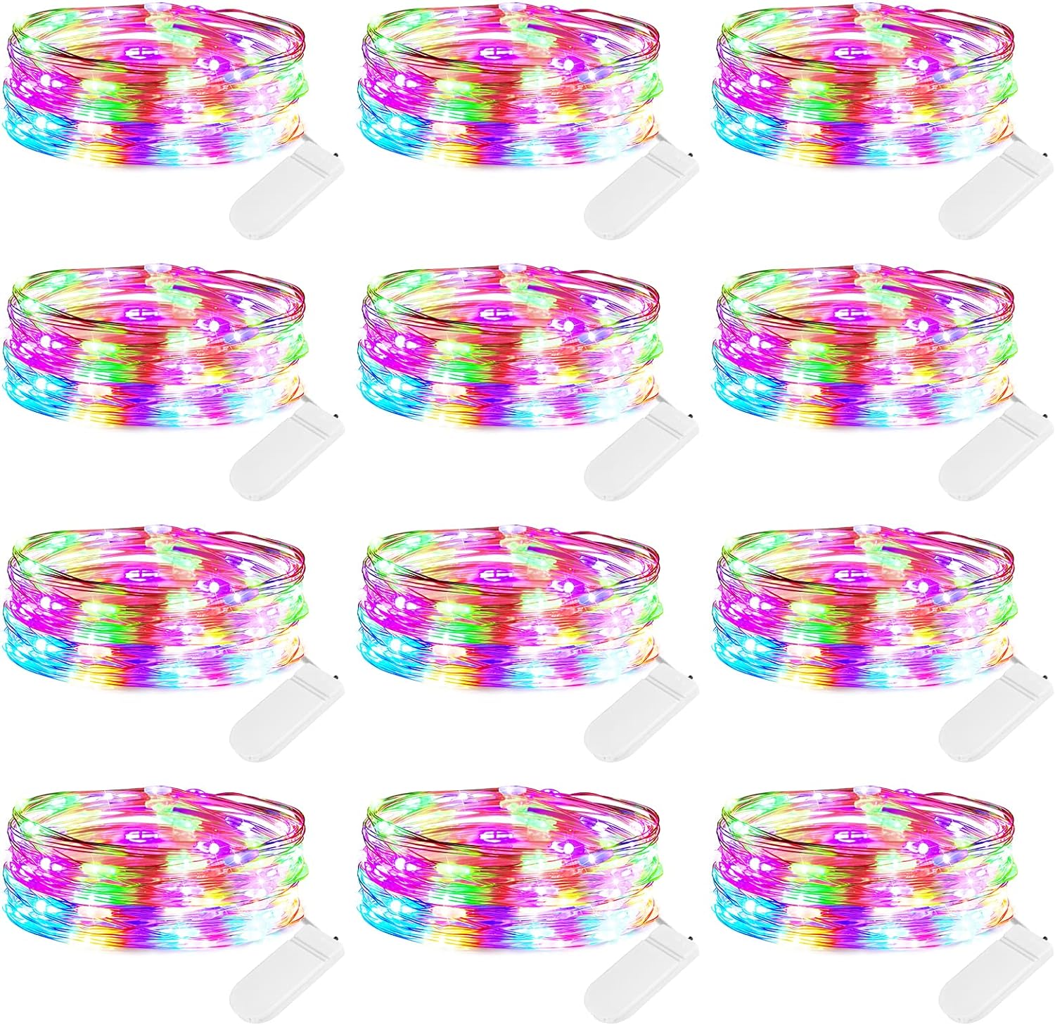 Brightown 12 Pack Easter Led Fairy Lights Battery...