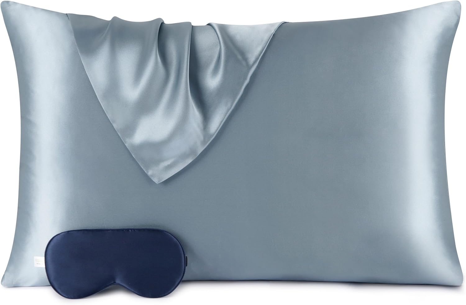 Vespersilk 100% Mulberry Silk Pillowcase & Eye Mask Set for Hair and Skin Health...