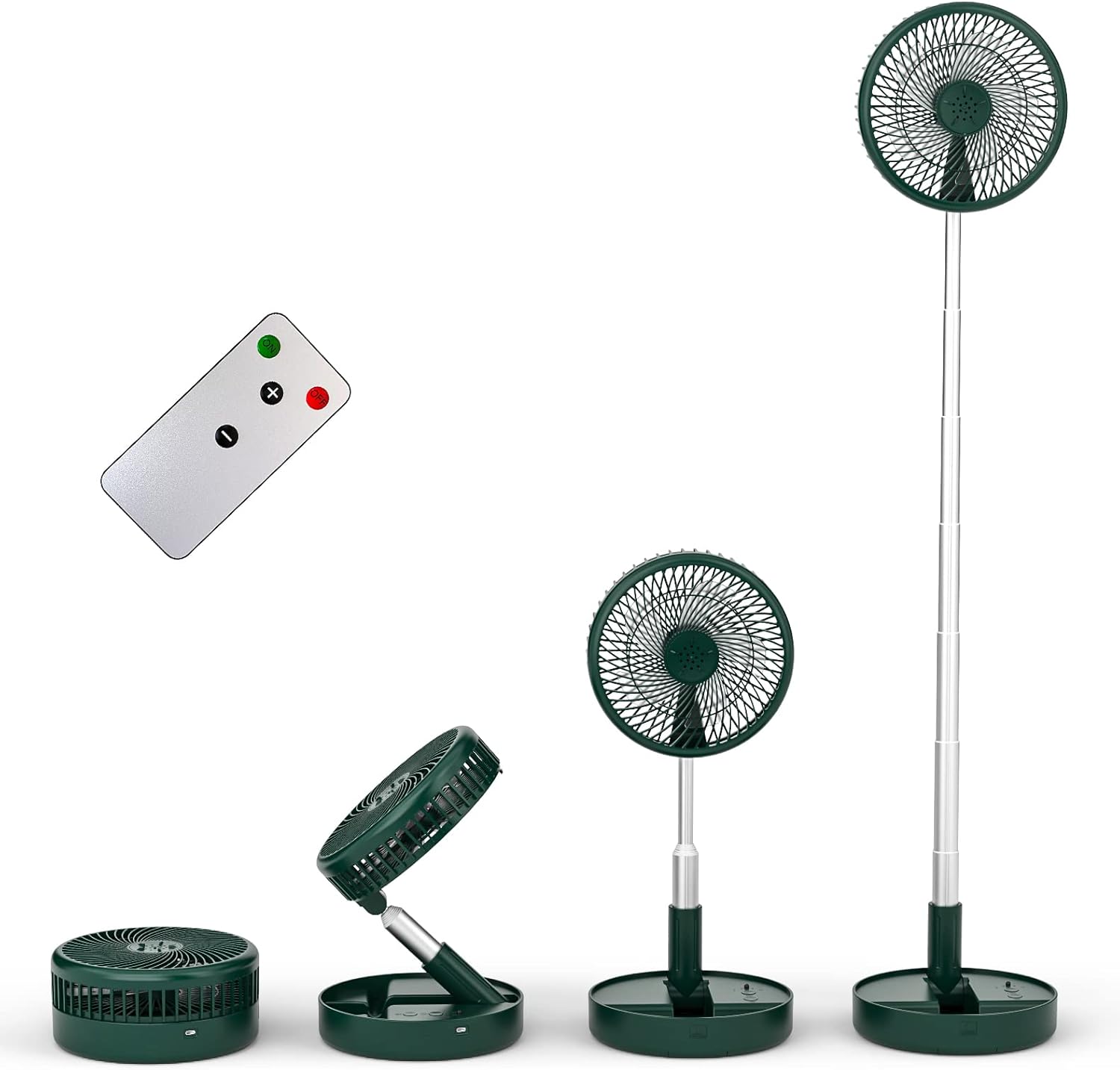 Primevolve Portable Battery Operated Fan, 7.7 Inch Rechargeable USB Floor Table...
