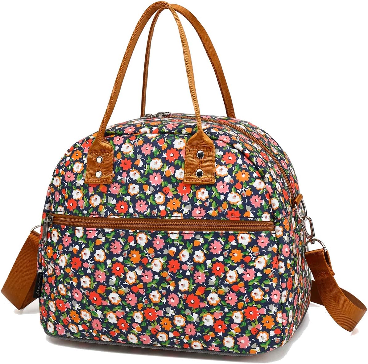 FlowFly Insulated Lunch Bag With Shoulder Strap for Women, Men, and Kids, Large...