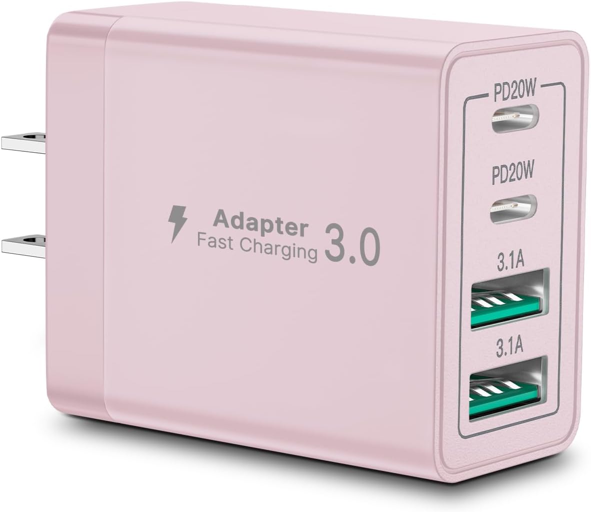 USB C Charger Block, Aioneus 40W 4-Port Fast Charging Block USB C Wall Charger D...