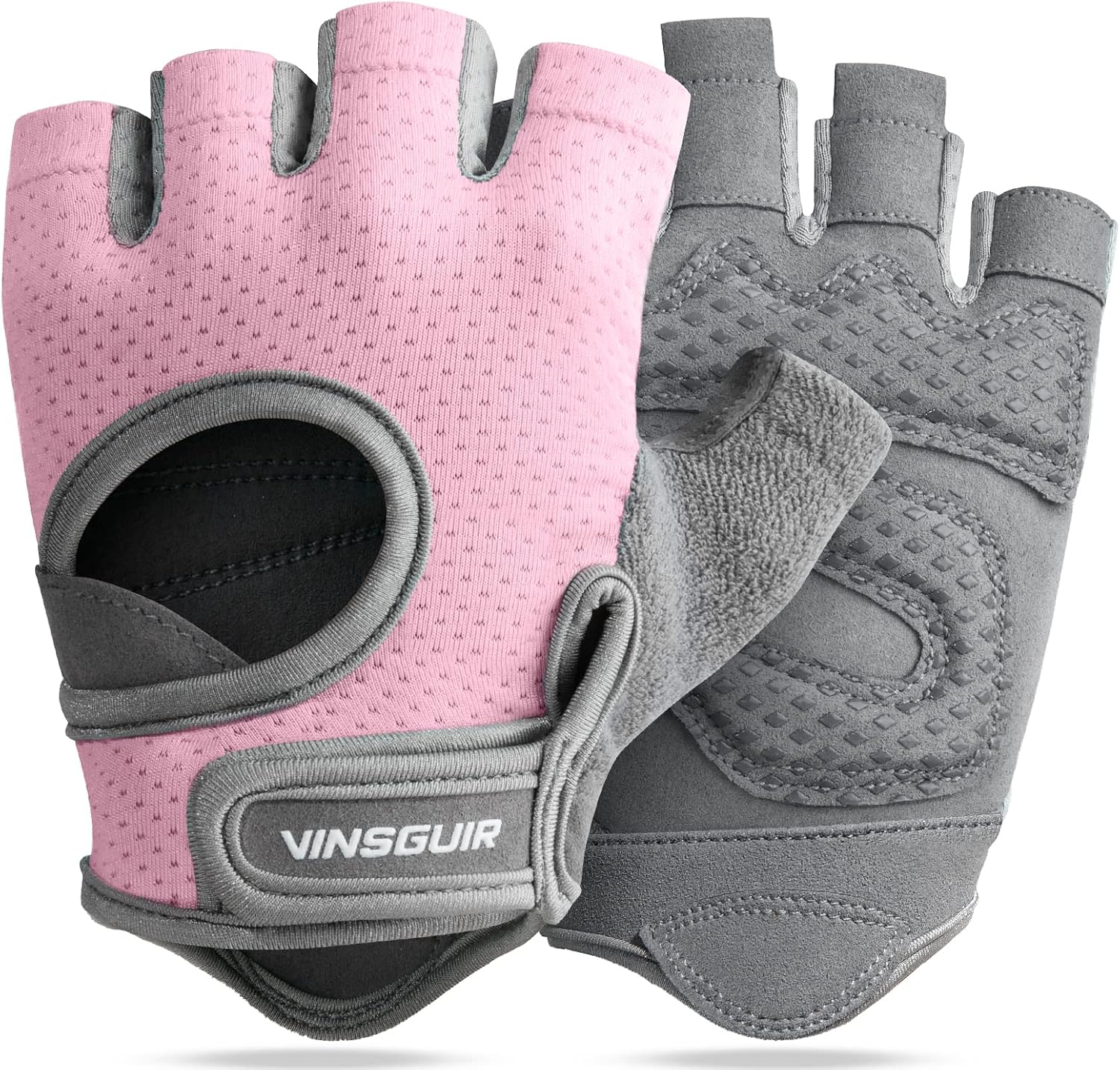 VINSGUIR Breathable Workout Gloves for Women, Weight Lifting Gloves for Gym, Cyc...