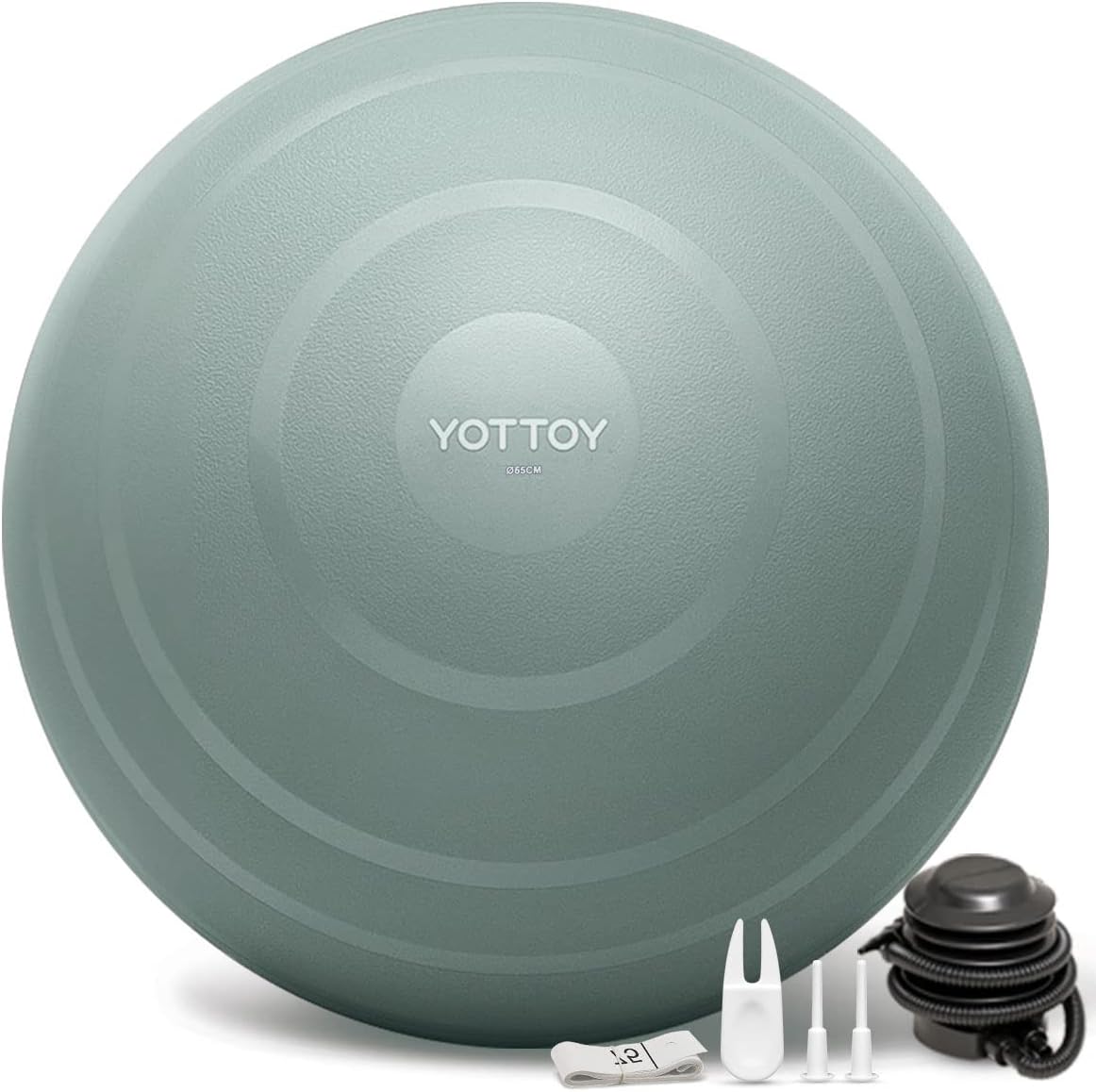 Anti-Burst Exercise Ball for Working Out, Yoga Bal...