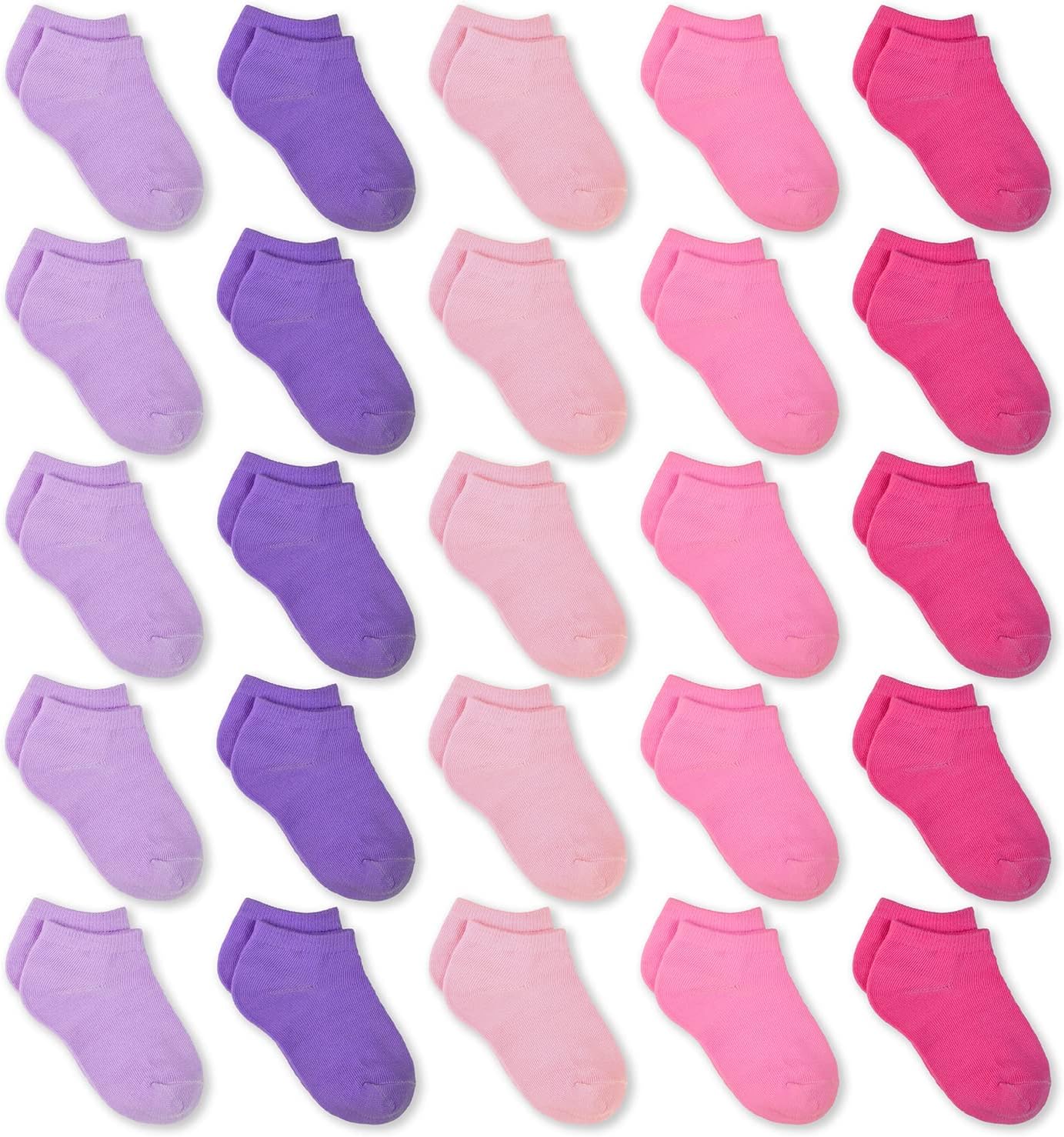 Kids Socks, 25 Pairs Toddler Socks Low Cut for Boys Girls(0-14 Years Old), 25 Pa...