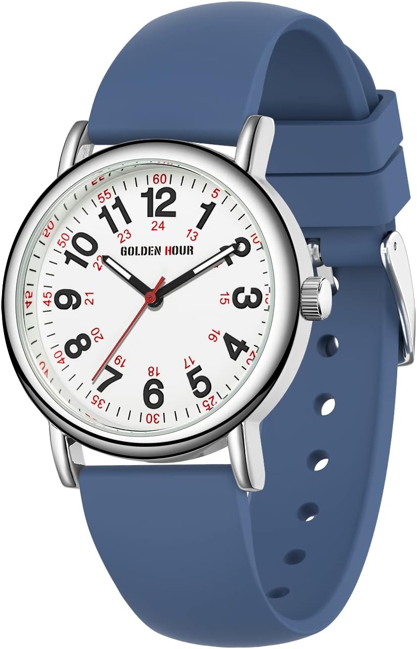 GOLDEN HOUR Waterproof Nurse Watch for Medical Professionals, Students Women Men...
