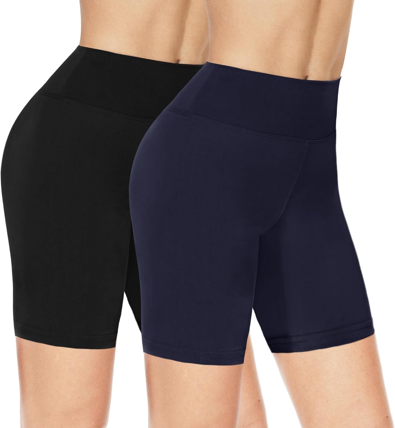 NexiEpoch 2 Pack Workout Biker Shorts Womens - 3" /5"/8" Booty Volleyball High W...