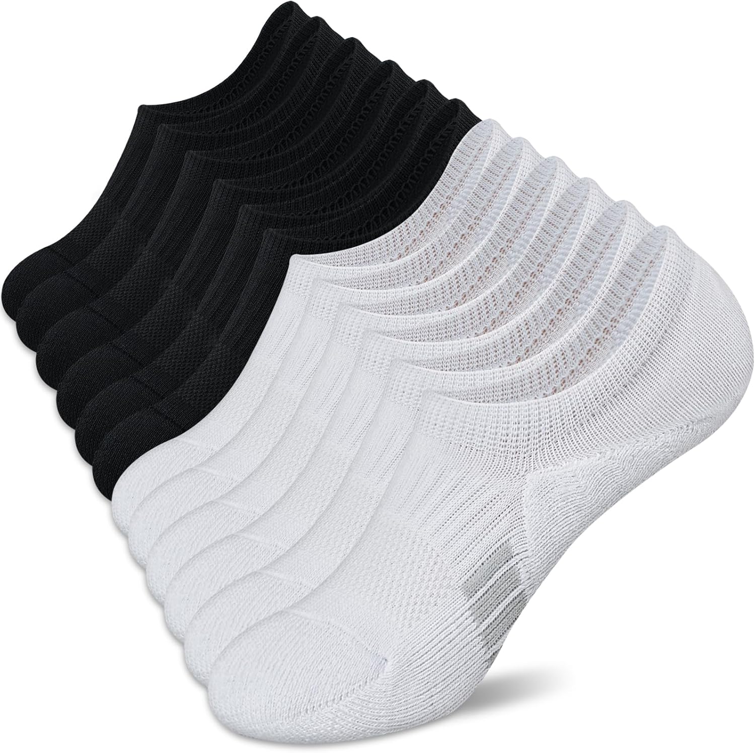 No Show Socks Womens Athletic Cushion Ankle Footies Low Cut Socks 5-6 Pairs 8-10...