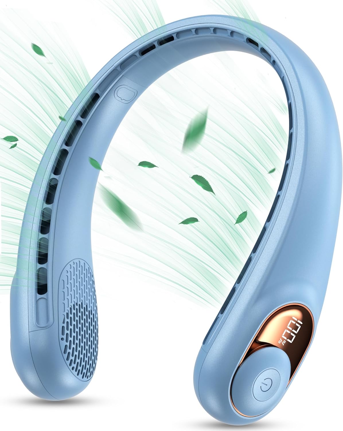 Neck Fan, Portable Fan, Neck Fans Rechargeable, Upgraded LED Display, 4000 mAh B...
