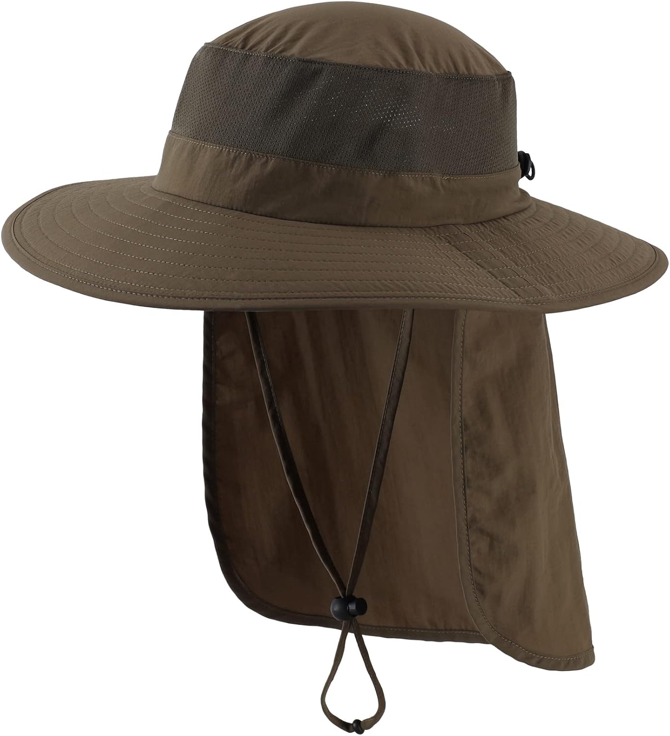 Home Prefer Outdoor UPF50+ Mesh Sun Hat Wide Brim Fishing Hat with Neck Flap One...