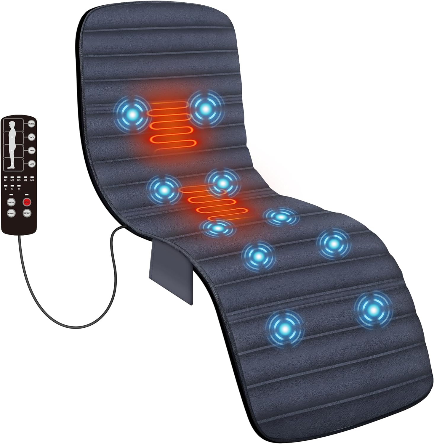 COMFIER Full Body Massage Mat Pad with Heat, Chair...