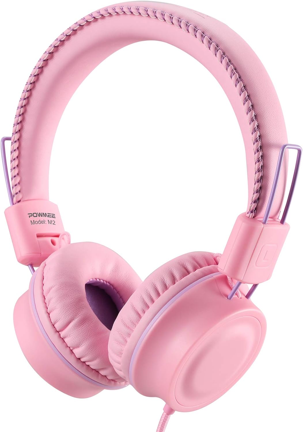 POWMEE M2 Kids Headphones Wired Headphone for Kids,Foldable Adjustable Stereo Ta...