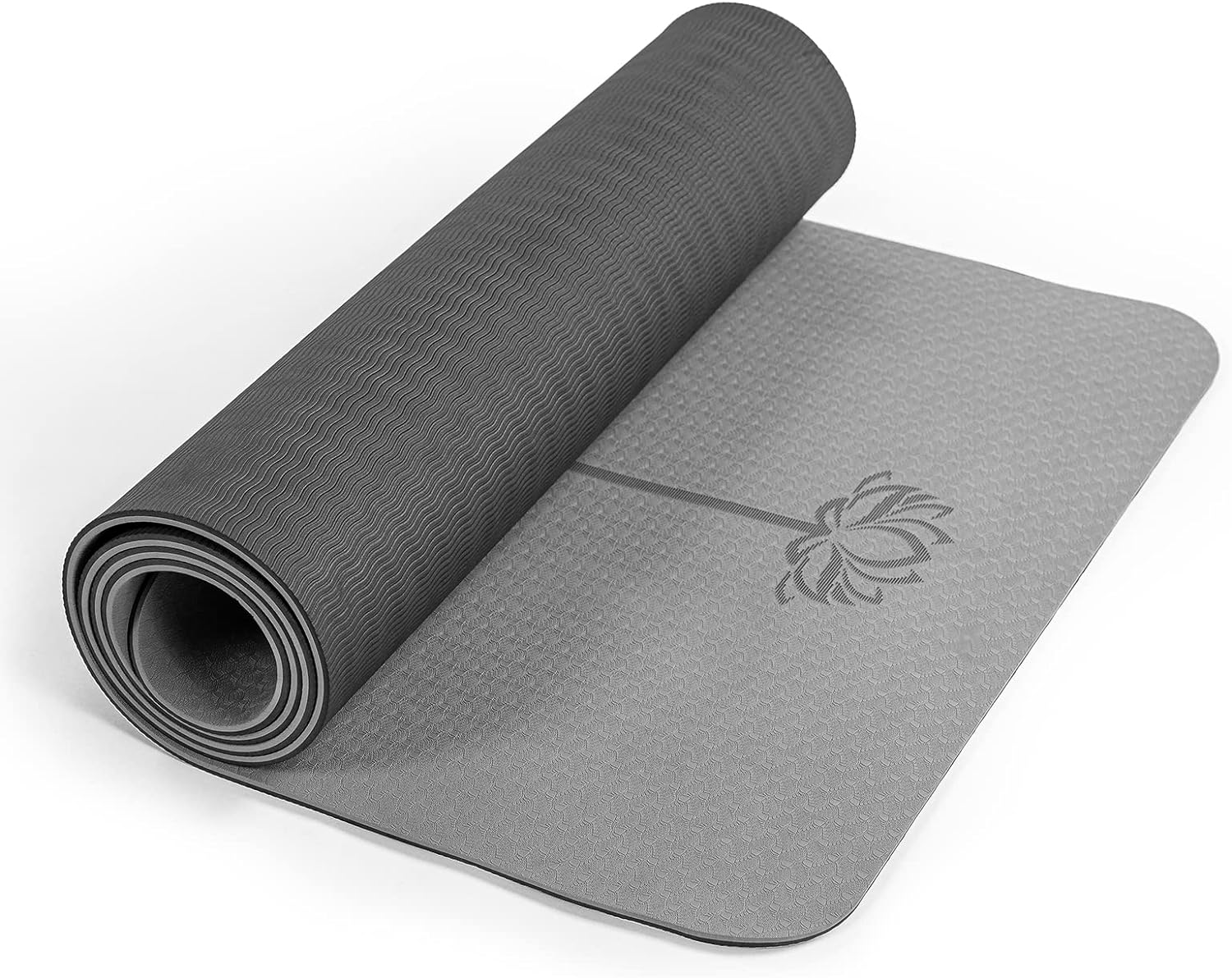 Yoga Mat Non Slip, Pilates Fitness Mats, Eco Friendly, Anti-Tear 1/4" Thick Yoga...