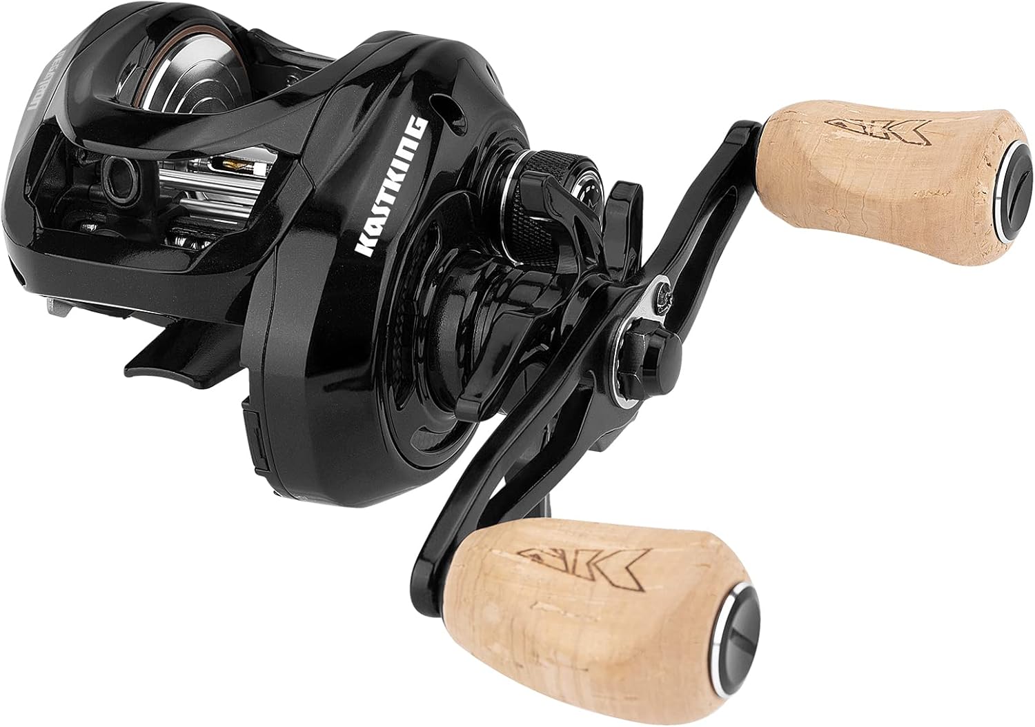 KastKing Megatron 200 Baitcasting Fishing Reel, Wide Spool High Line Capacity Ca...