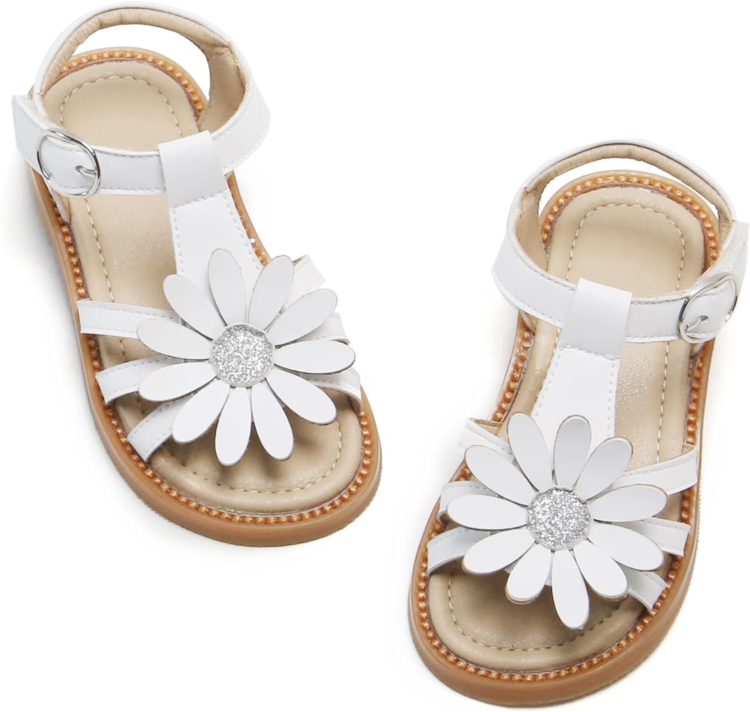 Kiderence Toddler Girls Sandals Little Girls Kids Shoes Girls Sandals Toddler 12...