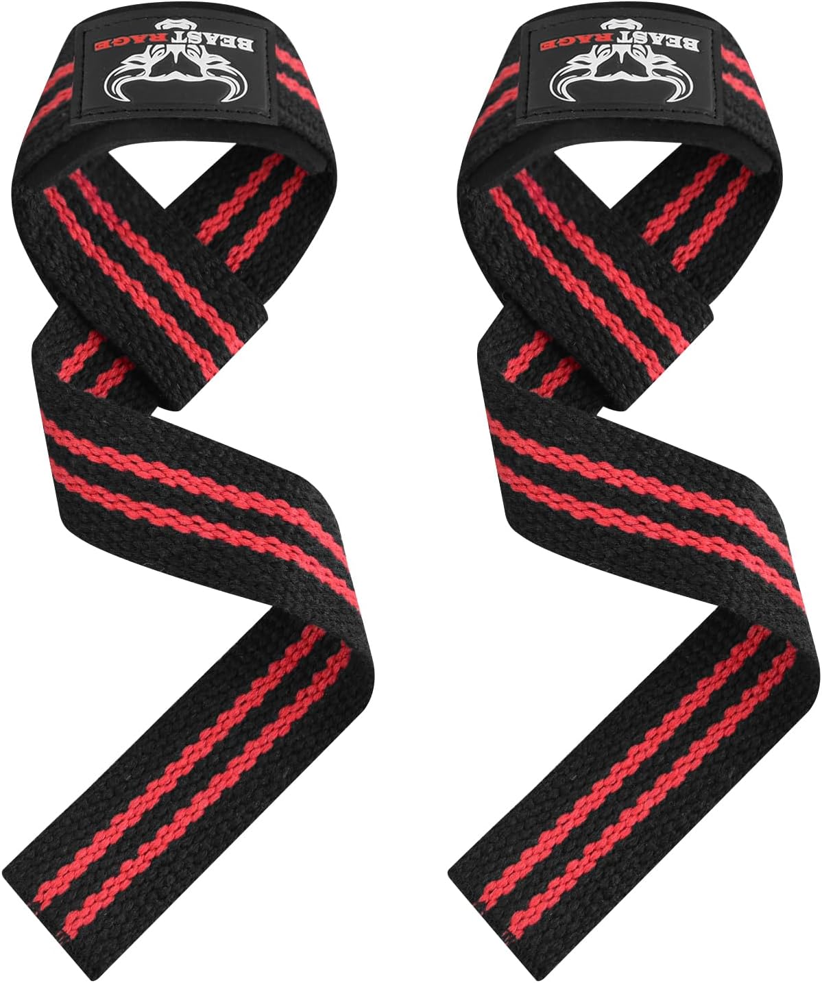 BEAST RAGE Lifting Straps for Weightlifting, Weight Lifting Straps Gym Power Wor...