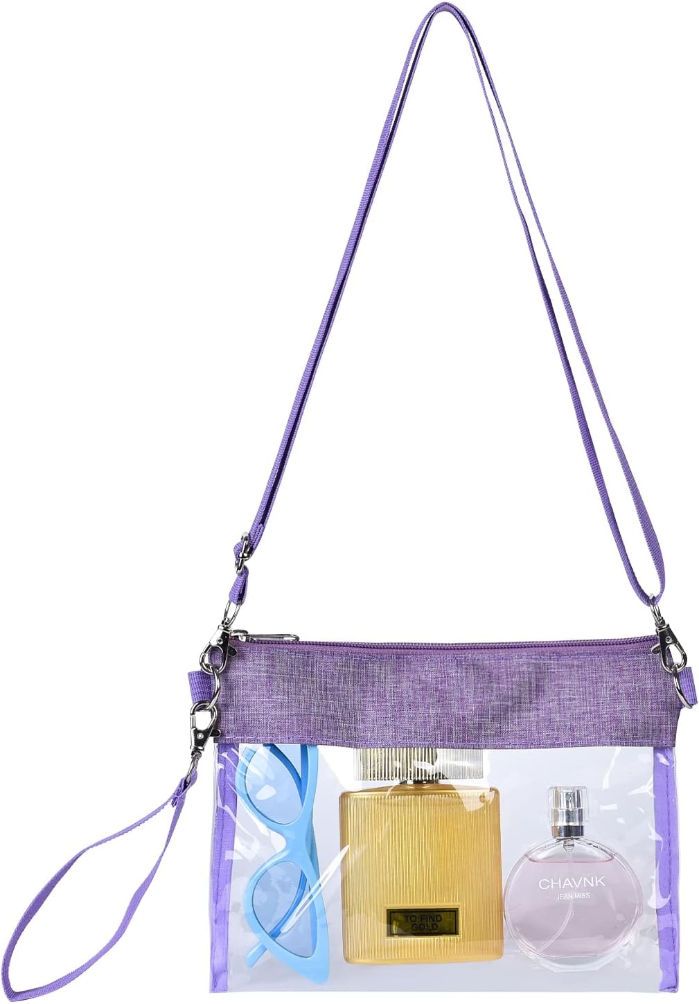 USPECLARE Clear Crossbody Purse Bag Stadium Approved Clear Tote Bag for Work Con...