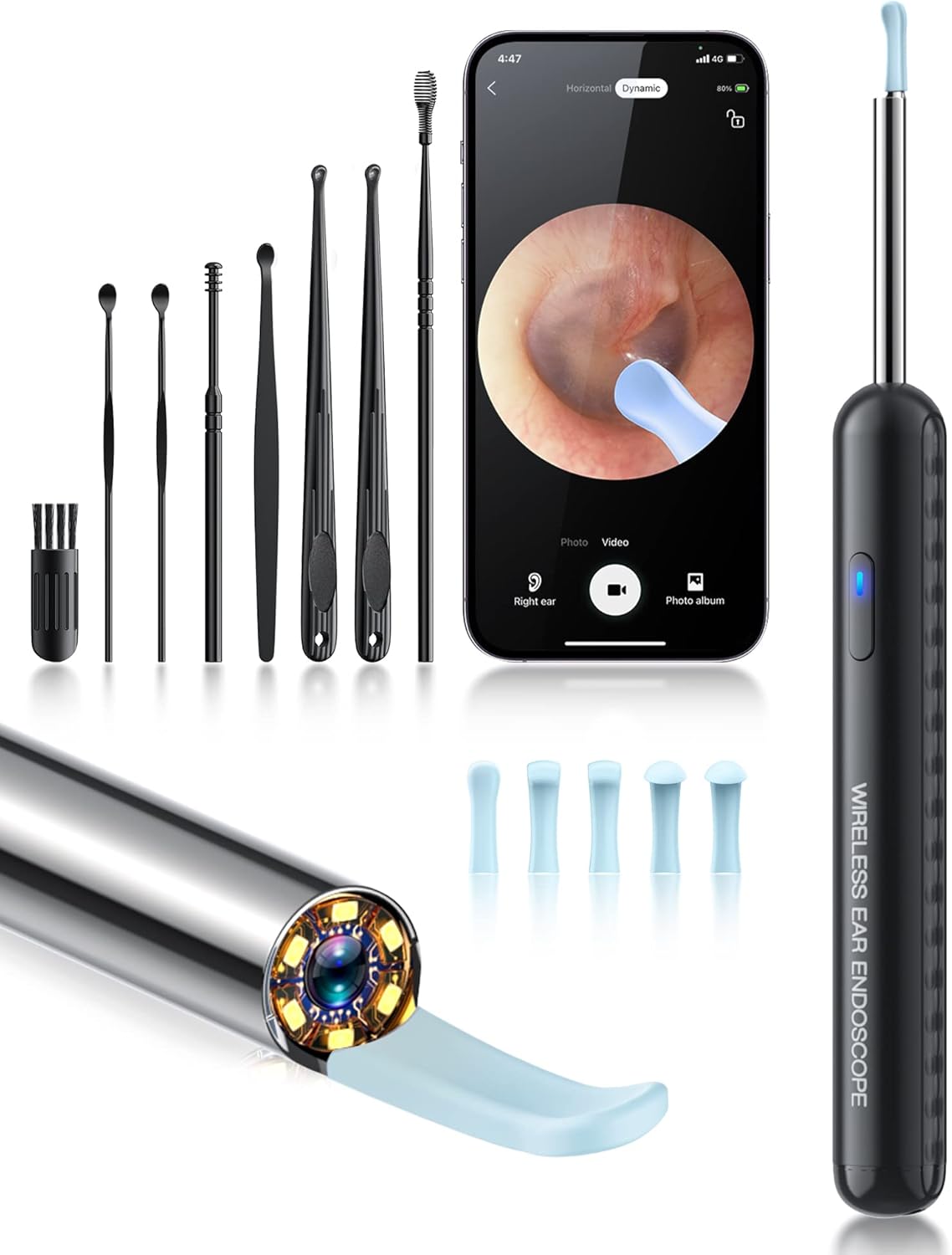 Ear Wax Removal, Ear Cleaner Camera with 1080P, Ea...
