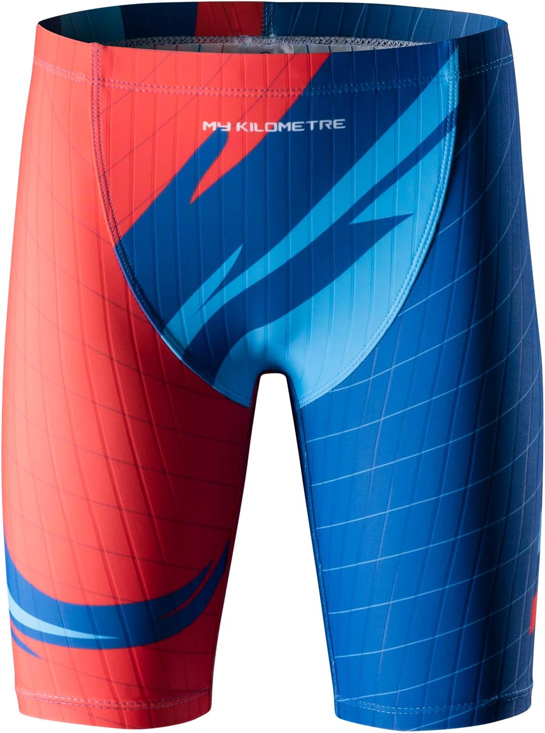 MY KILOMETRE Boy's Jammer Swimsuit Kids Trainning Swim Shorts with Drawstring En...