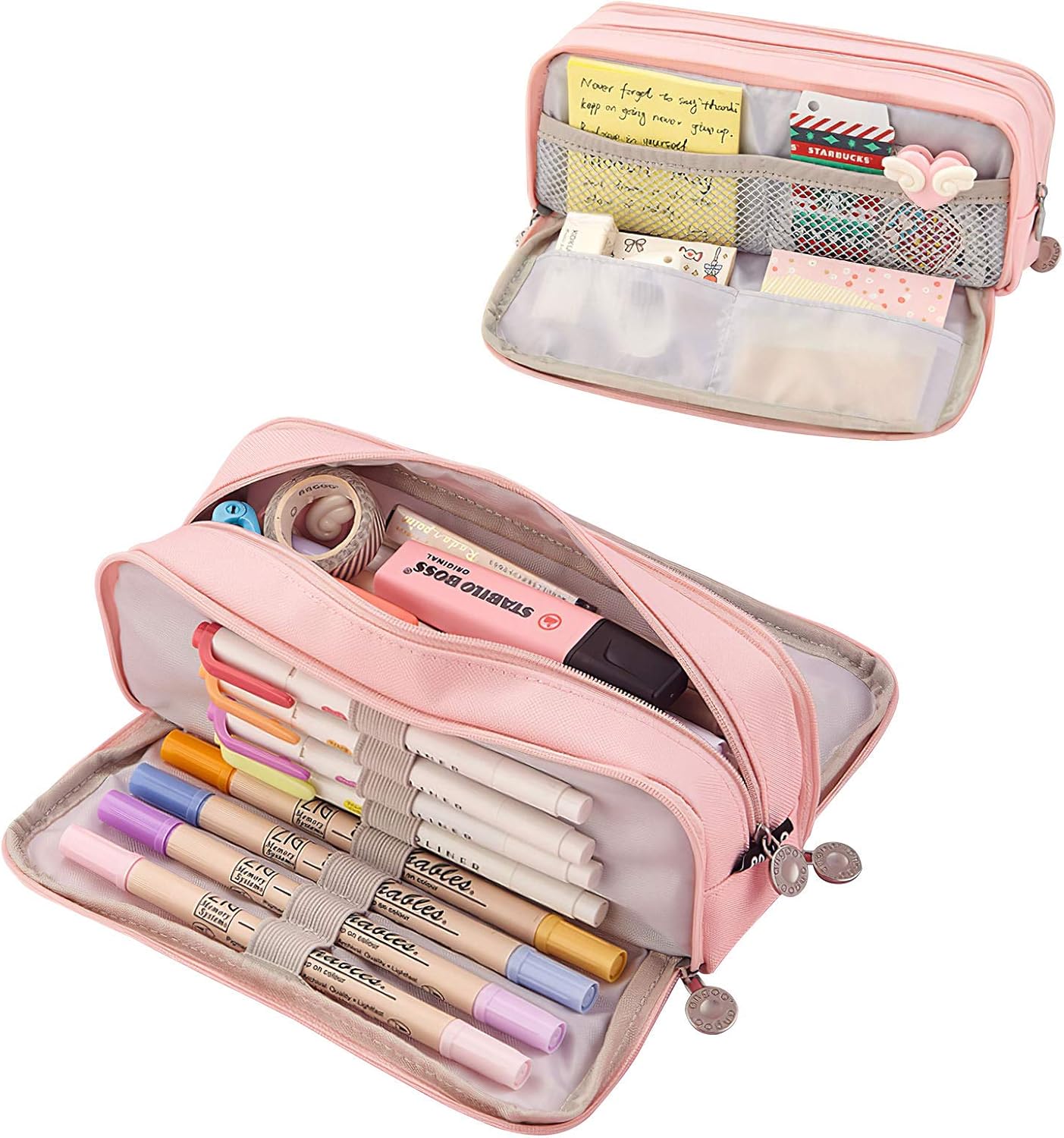 Coolzon Large Pencil Case for Girls Boys, Big Capacity, with 3 Compartments Pen...