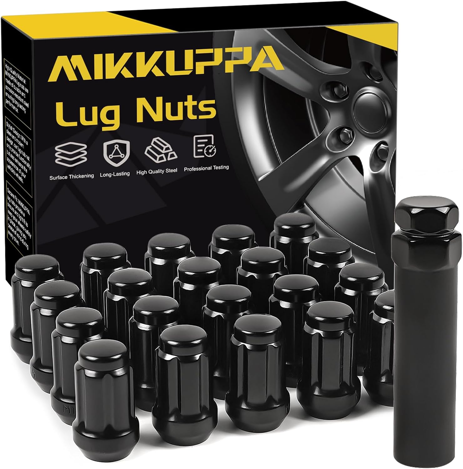 MIKKUPPA M12x1.5 Lug Nuts - Replacement for 1994-2013 Chevy Impala, 1998-2022 Ho...