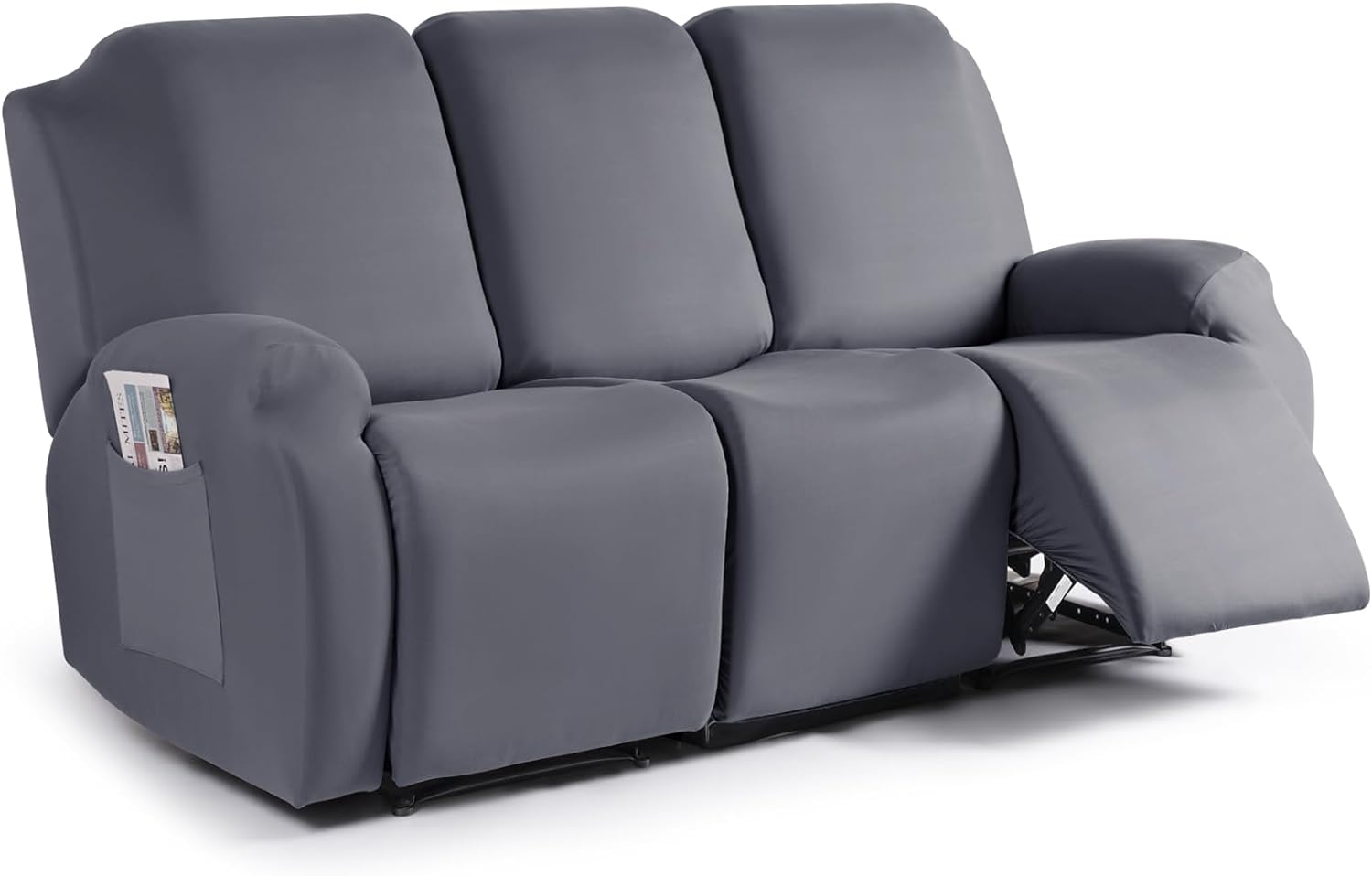 TAOCOCO Recliner Sofa Slipcover, 3 Pieces Polyester Fabric Stretch Sofa Covers f...