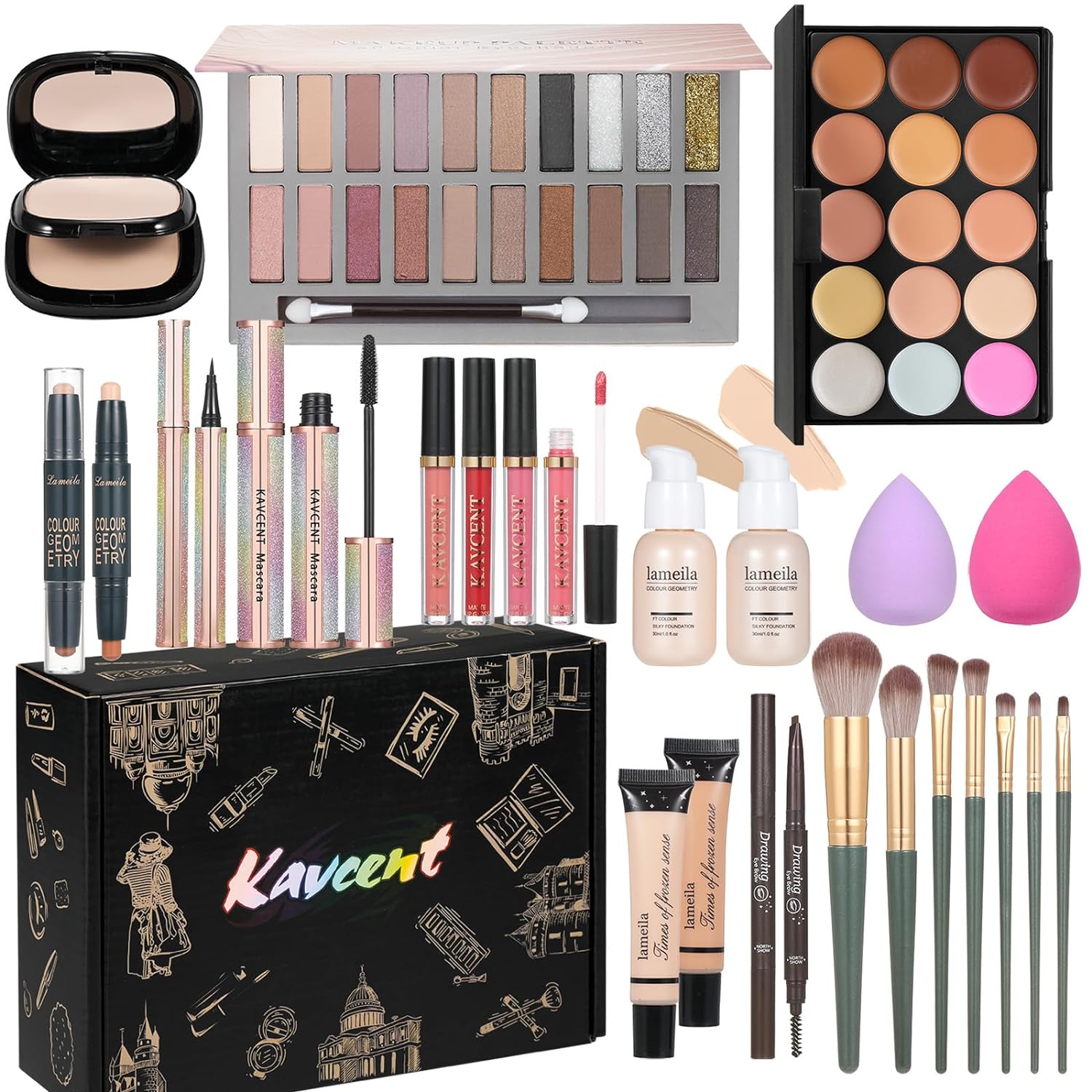 Makeup Set Makeup Kit for Women Full Kit Makeup Sets for Teens Women Gift Eyesha...