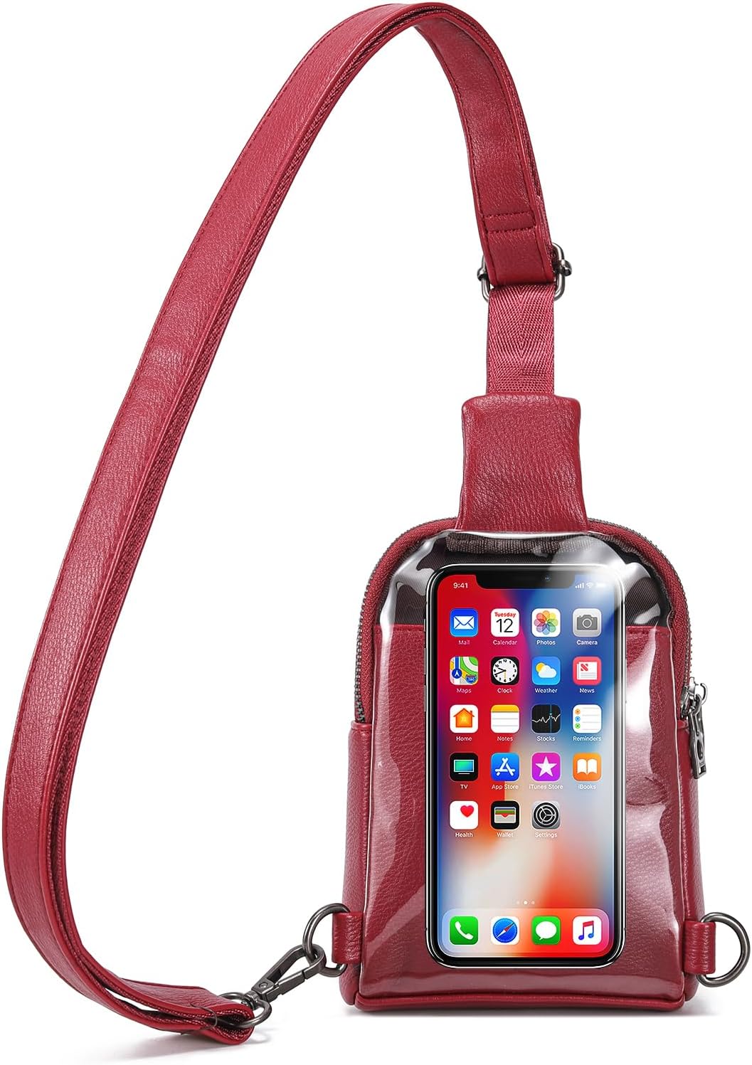 INICAT Small Crossbody Sling Bag Touchscreen Fanny Packs Purses for Women Touch...