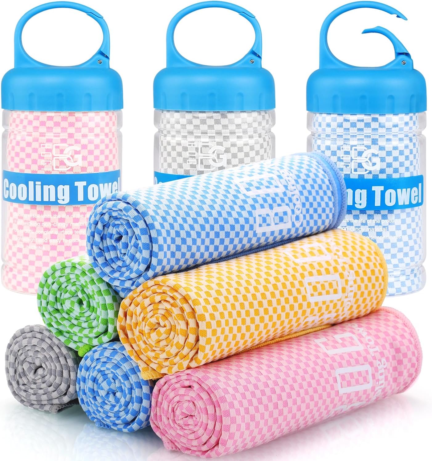 BOGI Cooling Towel, Cooling Towels for Neck and Face-40"x12" Green 40.00" x 12.0...
