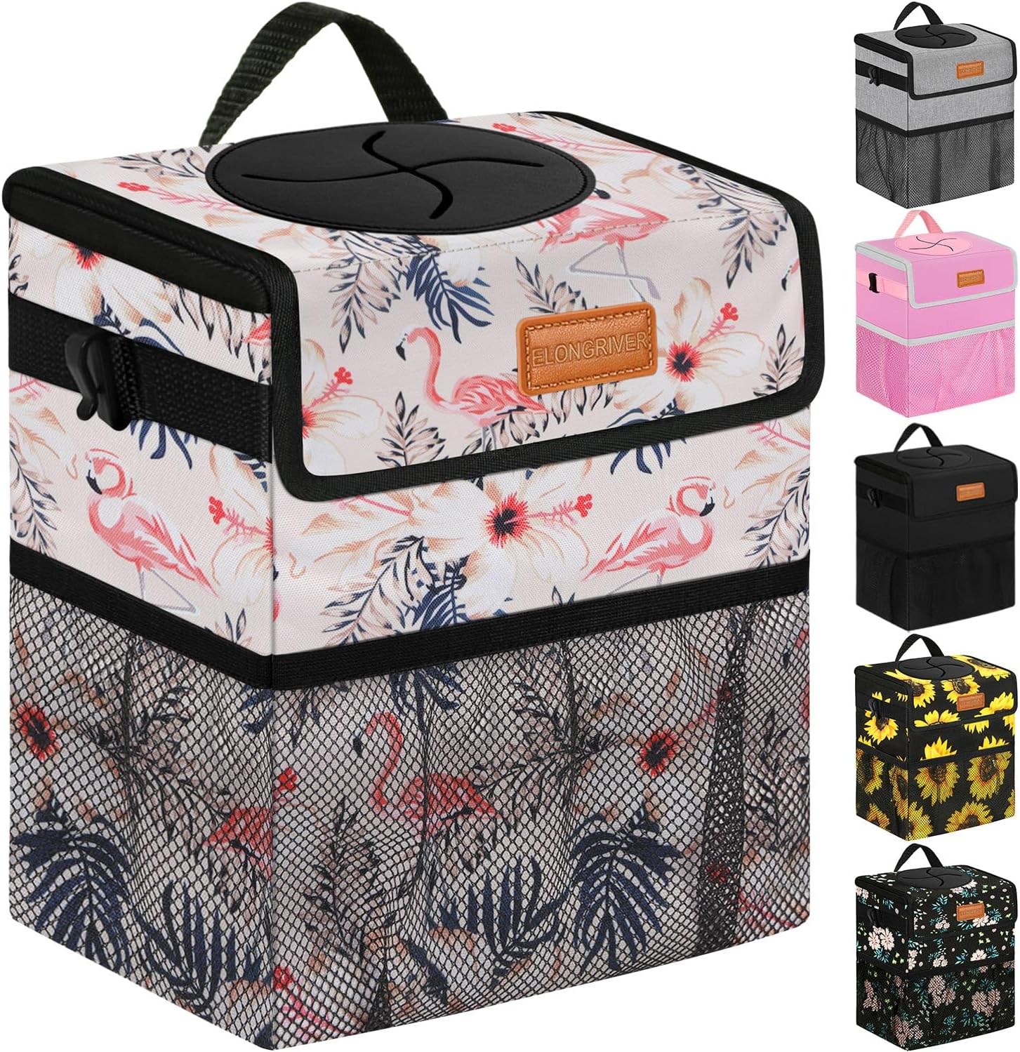 Car Trash Can Bin for Car Back Seat Leak Proof, Cute Car Trash Bag Hanging, Vehi...
